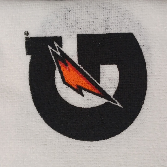 NEW! NEW! 2- Official Gatorade NFL White/Black and Orange Sideline Towels WOW!! - Picture 7 of 9